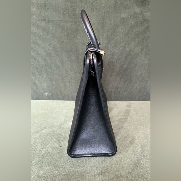 Strathberry Midi Calfskin Leather Tote - Black - Picture 4 of 10